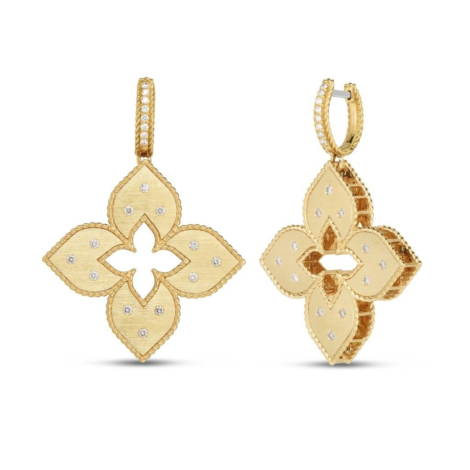 Venetian Princess Earrings with Diamond, Large