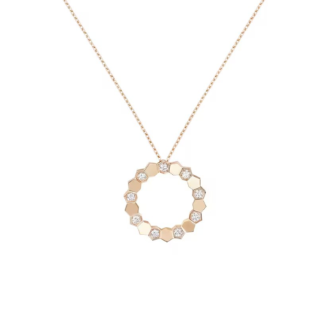 Bee de Chaumet Medium Model Pendant, Rose Gold, Diamonds