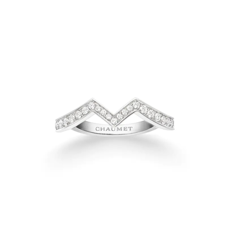 Joséphine Amour d'Aigrette Wedding Band Platinum, Diamonds, 1.8mm