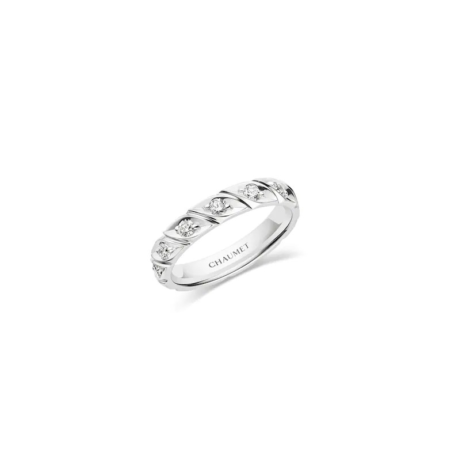 Torsade de Chaumet Wedding Band Platinum, Diamonds, 3.5mm