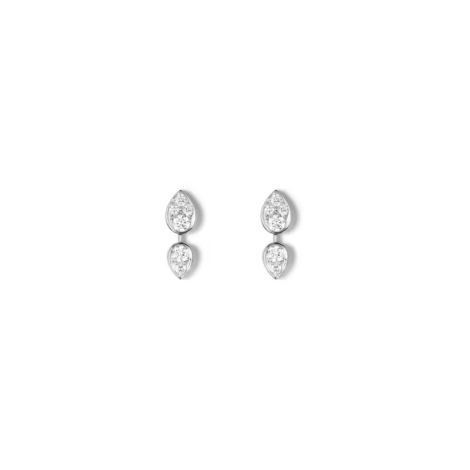 Joséphine Ronde d'Aigrettes Earrings White Gold, Diamonds