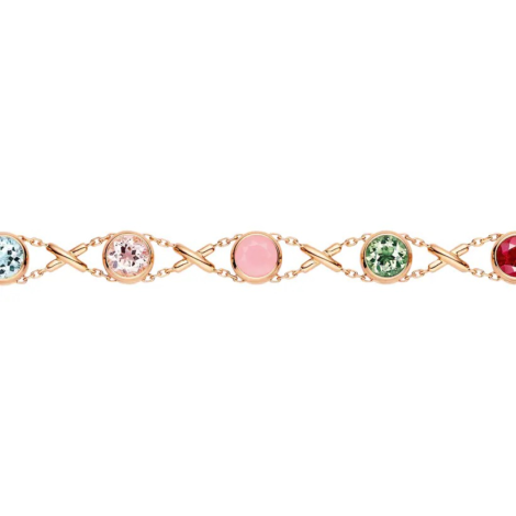 Les Acrostiches Jeux de Liens "Amour" Rose Gold Bracelet