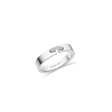 Liens Évidence Wedding Band, Diamonds, 4mm