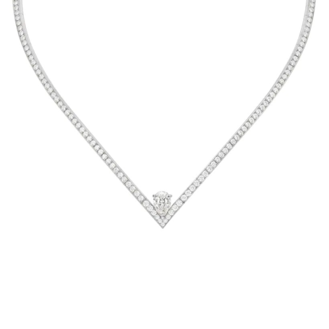 Joséphine Aigrette Necklace White Gold, Diamonds