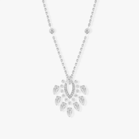 Pendant Desert Bloom White Gold Diamond Necklace