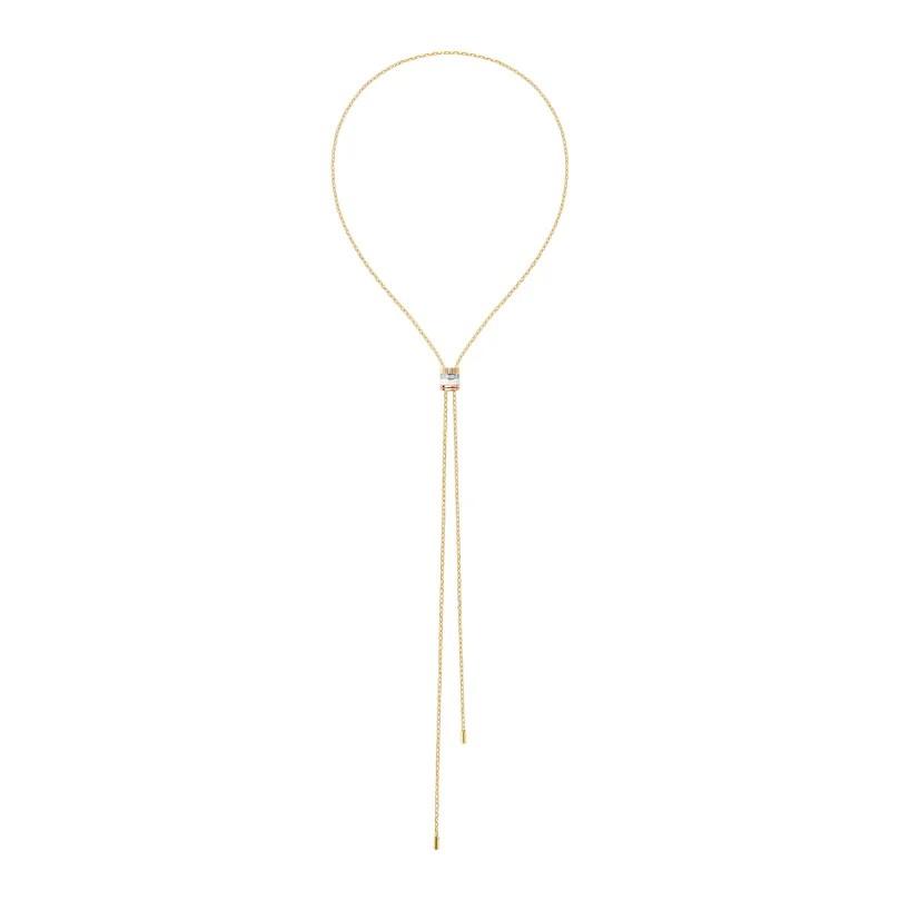 Quatre White Edition Tie Necklace, Large Model